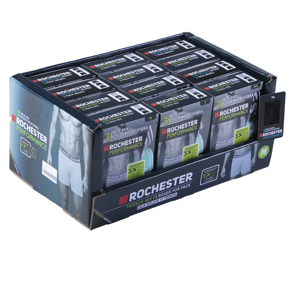 TRIPACK BOXERS MICROFIBRA